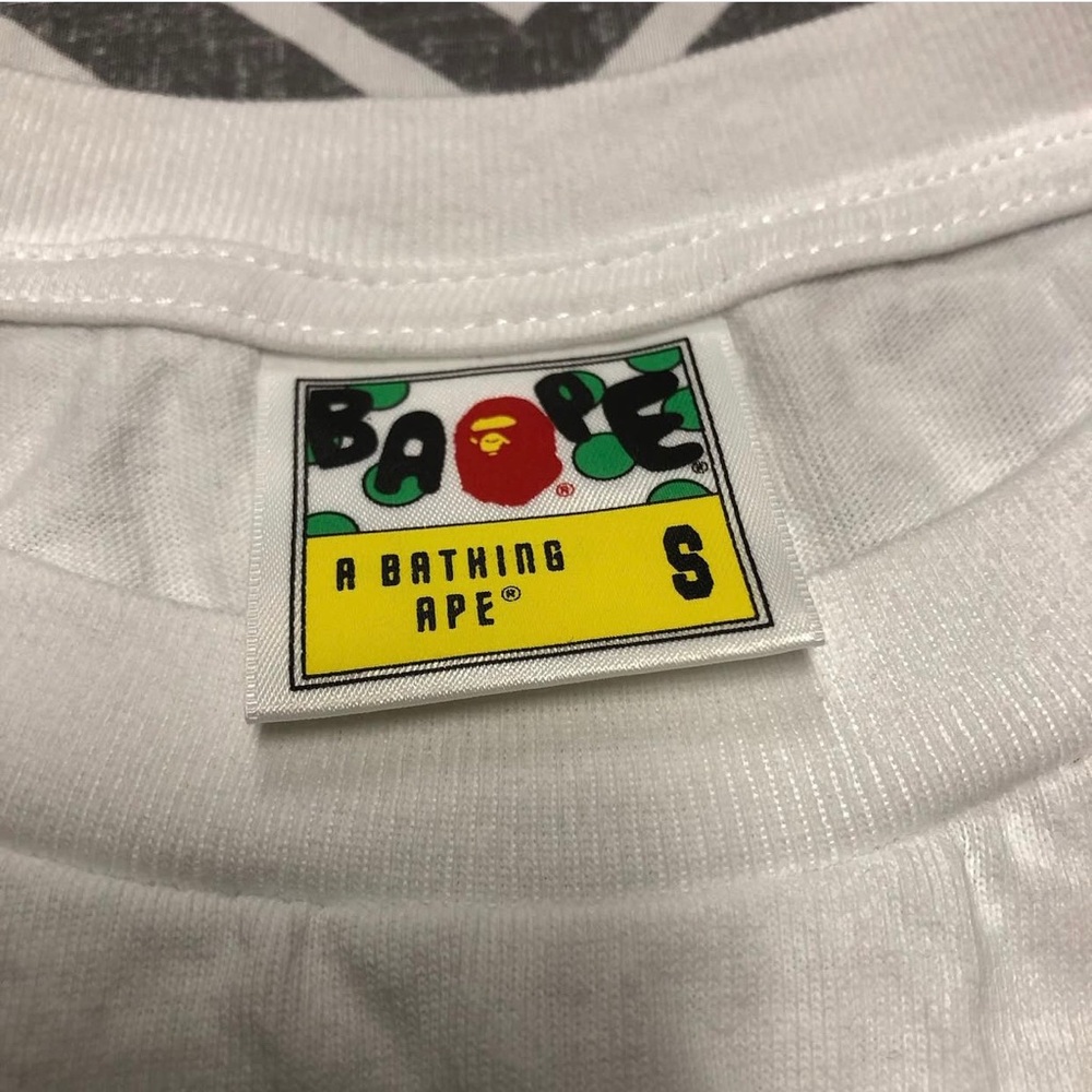 A Bathing Ape Bape Camo Ape Face Tee Shirt Size Small - Picture 7 of 9